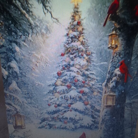 "Merry Christmas!" canvas oil painting, brand new